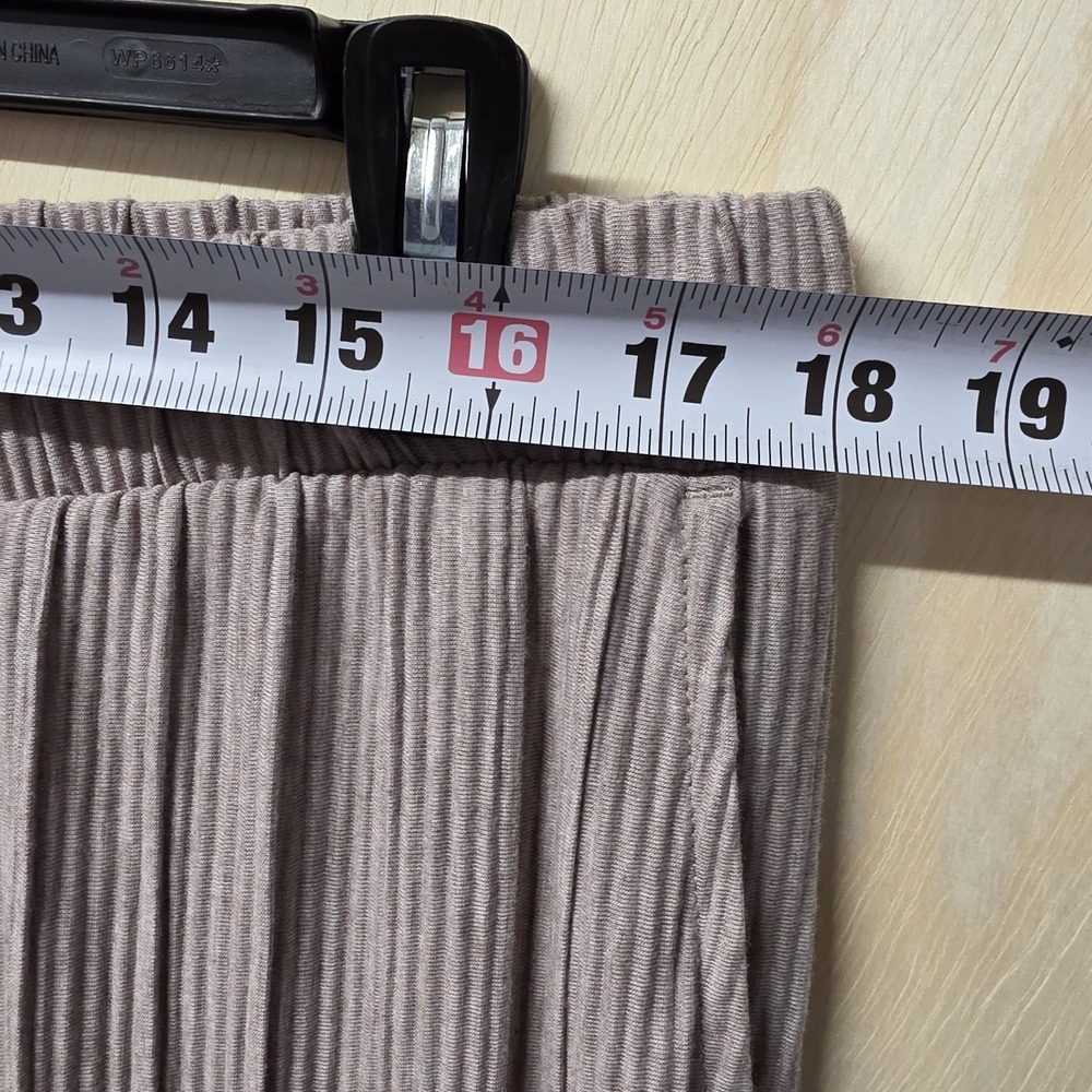 Pure Jill Elements Pleated Wide Leg Pants Womens L Pink Pull On Lounge - Picture 6 of 16